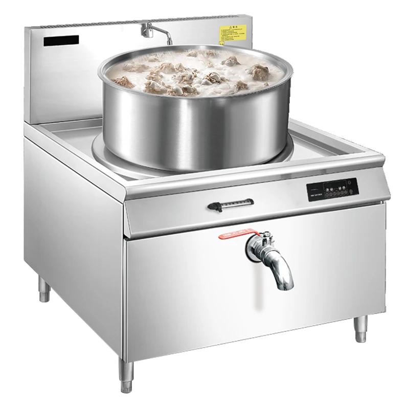 Commercial Kitchen Kettle - Commercial Heavy-Duty 50-100L Large Capacity Induction