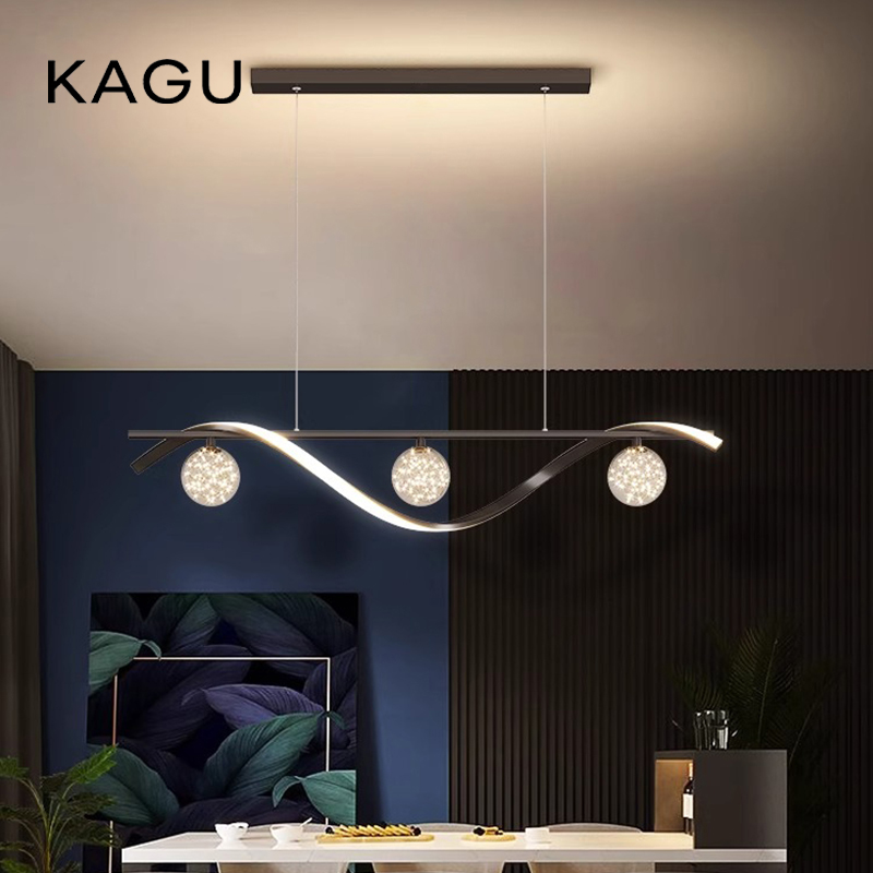 Commercial Kitchen Island - Modern Minimalist Led Pendant Lamps Dimming