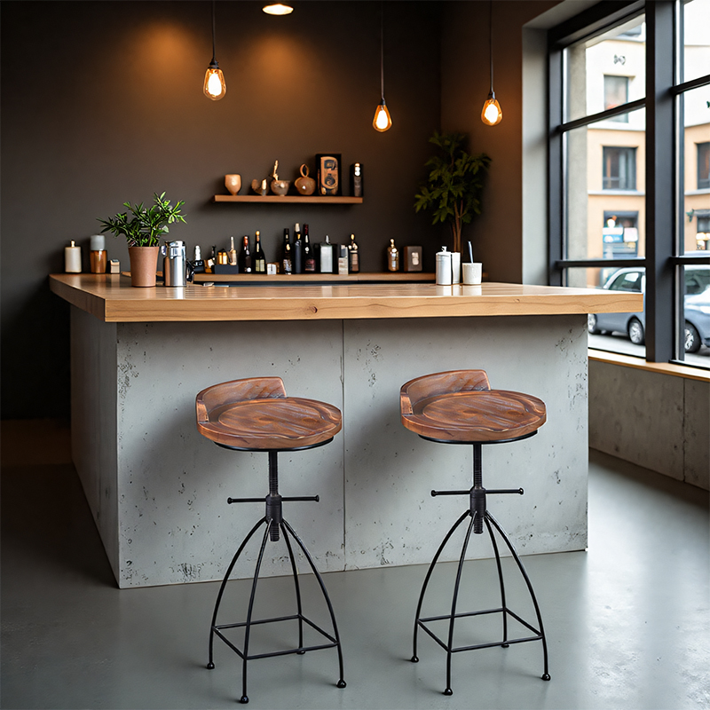 ‌Industrial Adjustable Bar Sto - Commercial Kitchen Island review and price